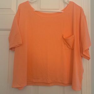 Juniors mudd coral pocket tee